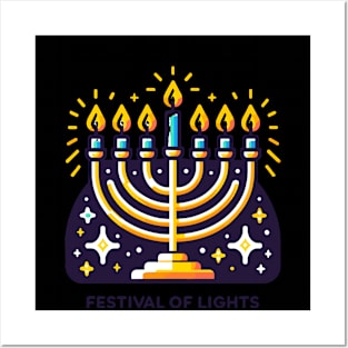 Hanukkah festival of lights Posters and Art